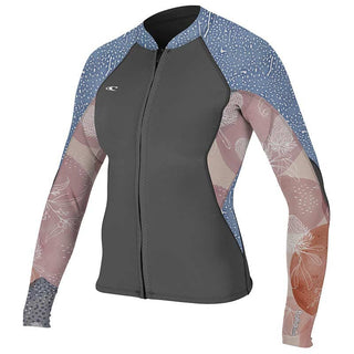 O’Neill Women’s BAHIA 1/0.5mm front zip jacket wetsuit hj2 neoprén